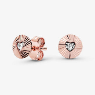 Circle of Light Heart Earrings