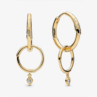 Pandora Flower Stem Earrings