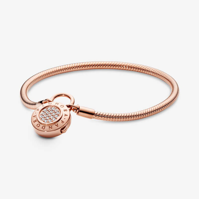 Sparkling Crown Charm Bracelet