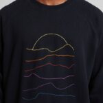 Black Stripes Stone Sweatshirt
