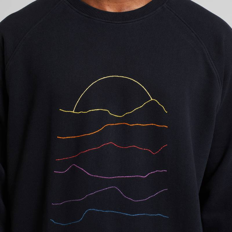 Black Stripes Stone Sweatshirt