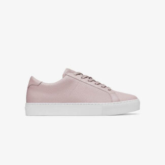 Lace-up sneakers with pink details