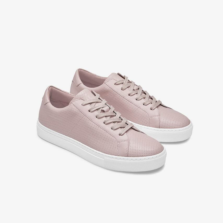 Lace-up sneakers with pink details Lace-up sneakers with pink details