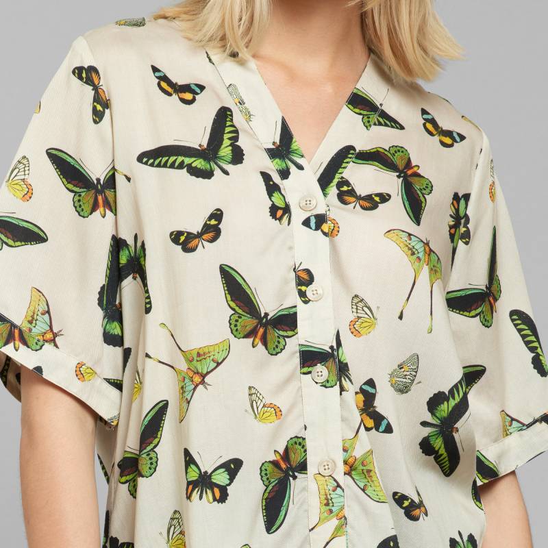 Odense Blouse Butterfly White